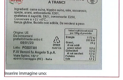 Immagine 1 del prodotto Mortadella Supergigante a tranci lotto PO2227301
