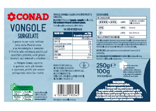 Immagine 2 del prodotto VONGOLE SURGELATE 250G