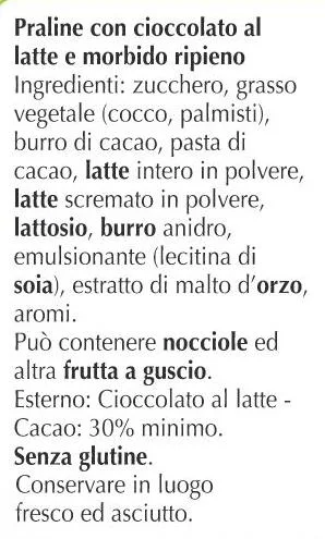 Immagine 2 del prodotto PRALINE CON CIOCCOLATO AL LATTE E MORBIDO RIPIENO (a forma di cuore)