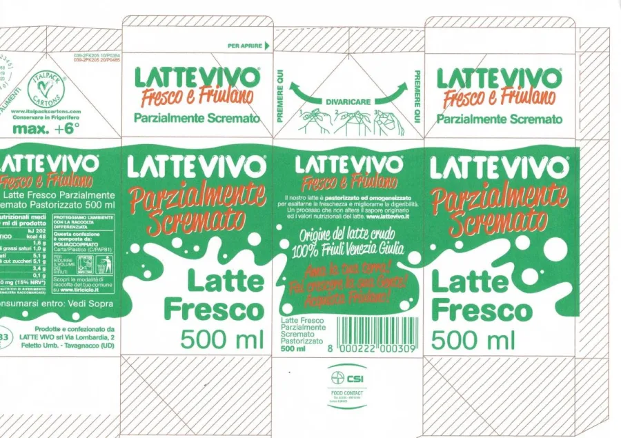 Immagine 1 del prodotto LATTE FRESCO PASTORIZZATO PARZIALMENTE SCREMATO