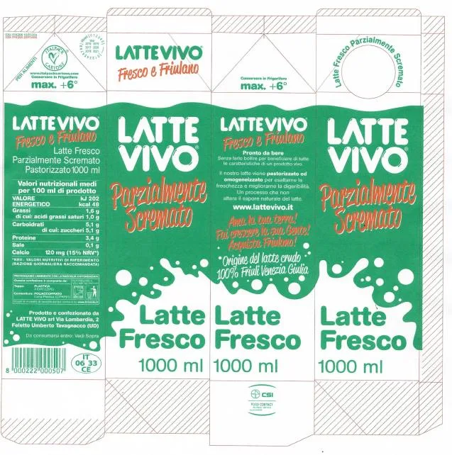 Immagine 2 del prodotto LATTE FRESCO PASTORIZZATO PARZIALMENTE SCREMATO