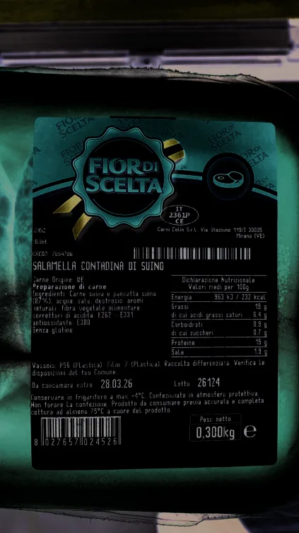 Confezione di SALAMELLA CONTADINA DI SUINO