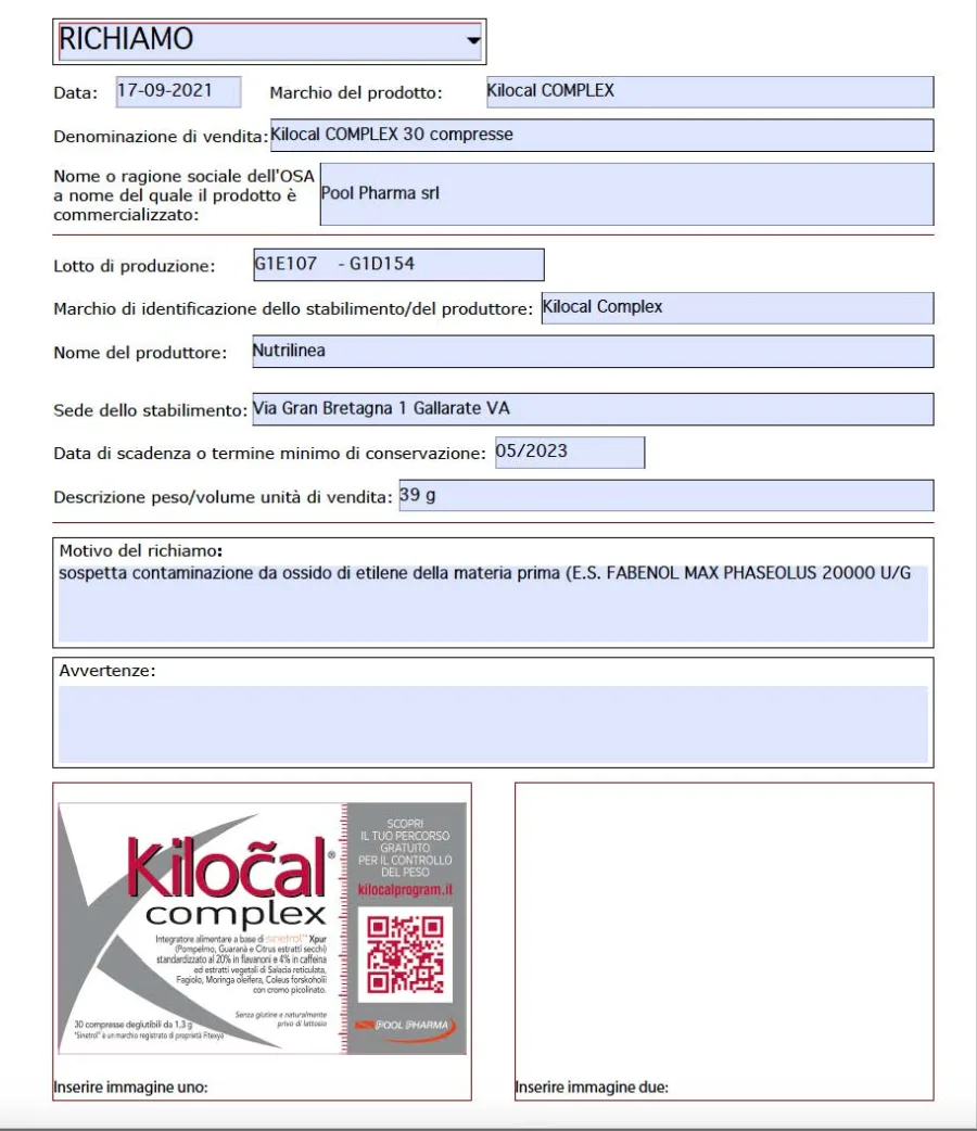 Immagine del prodotto Kilocal COMPLEX 30 compresse