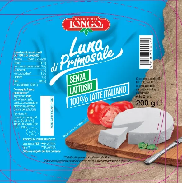 Immagine del prodotto LUNA DI PRIMO SALE SENZA LATTOSIO 1PZ. 200g P.FISSO