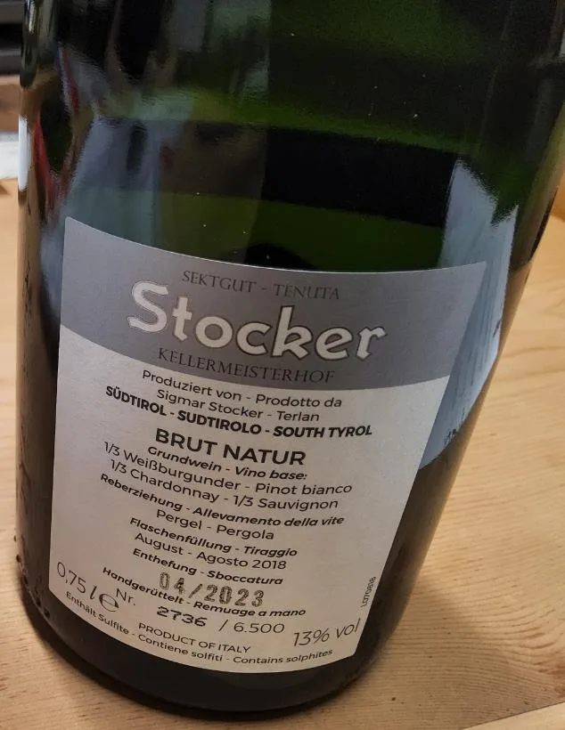 Immagine del prodotto Spumante "BRUT NATUR 2017er Jahrgangssekt" - millesimato