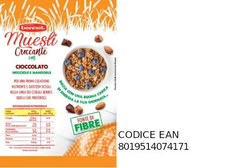 Immagine 2 del prodotto MUESLI CROCCANTE CON CIOCCOLATO, NOCCIOLE E MANDORLE