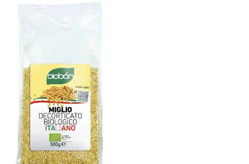 Confezione di MIGLIO DECORTICATO BIOLOGICO ITALIANO 500gr