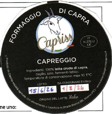 Immagine del prodotto Capreggio
