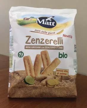 Immagine 2 del prodotto Matt non solo pane Zenzerelli bio - grissini con zenzero e lime bio