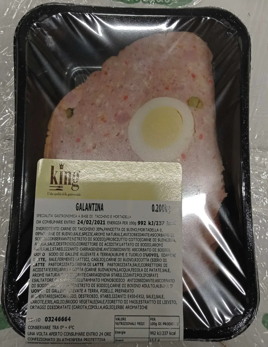 Immagine del prodotto Galantina - Specialità Gastronomica a base di tacchino e mortadella