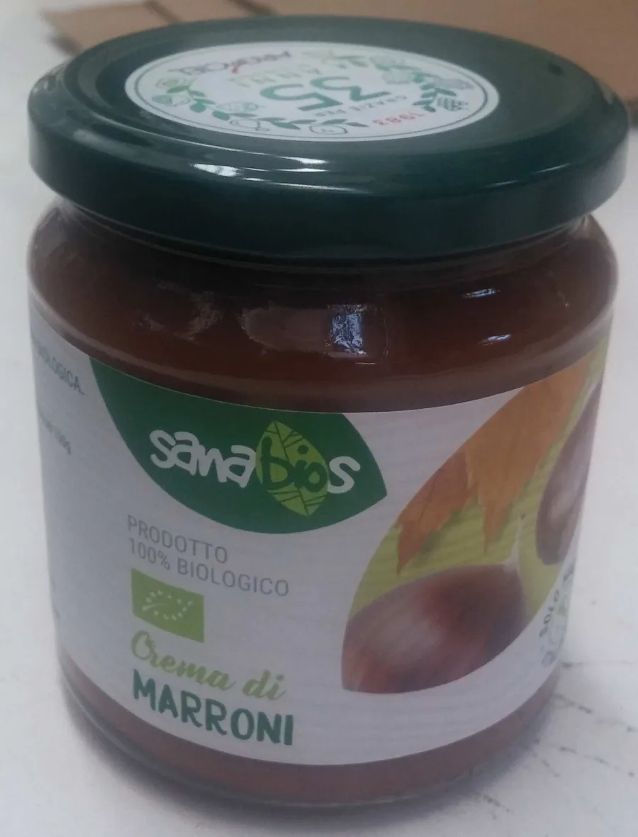 Confezione di CREMA DI MARRONI DA AGRICOLTURA BIOLOGICA