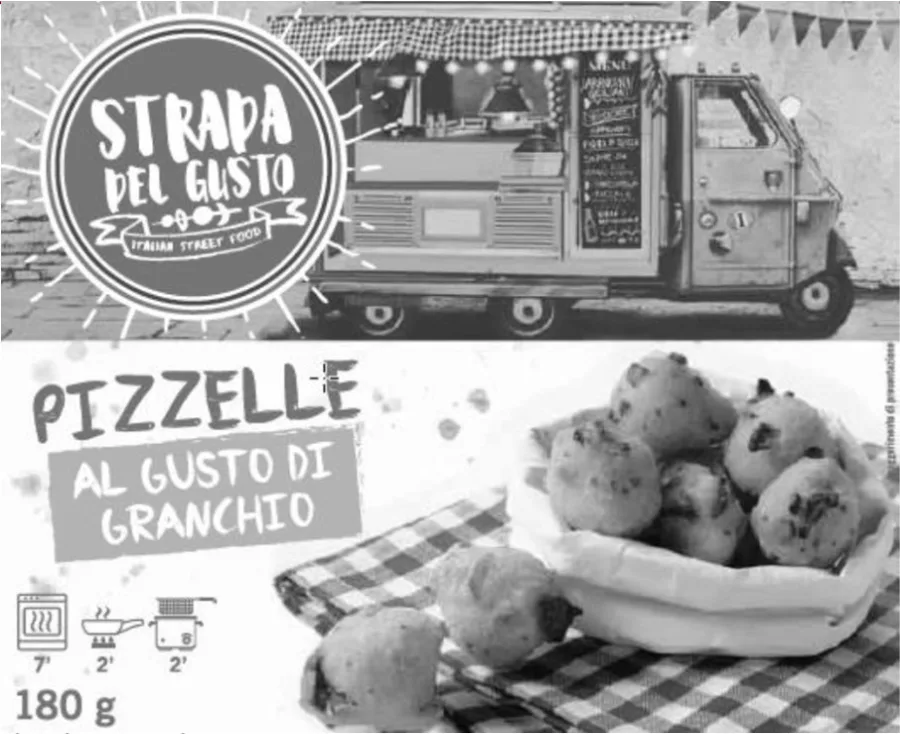 Immagine del prodotto Pizzelle al gusto granchio