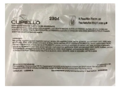 Immagine 1 del prodotto 2304 CORNETTO CURVO MADRE PLANT BASED VUOTO PALMA SEGREGATO - RSP
