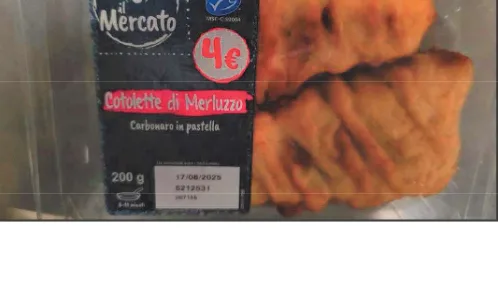 Immagine 1 del prodotto cotolette di merluzzo carbonaro in pastella