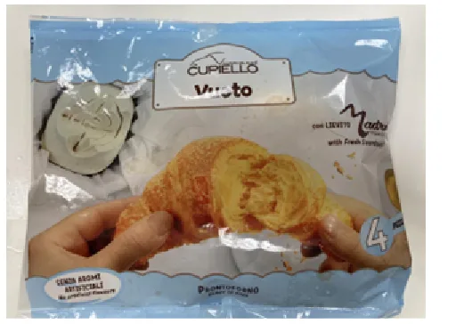 Immagine 1 del prodotto 2711 CORNETTO CURVO VUOTO RSPO SG 24 pz 1632g (4pz x 6bu da 272g)