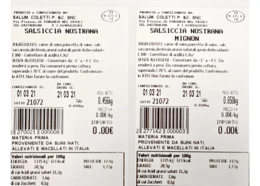Immagine 1 del prodotto VASCHETTA ATM, SALSICCIA PICCANTE VASCHETTA ATM, SALSICCIA PASTA ATM