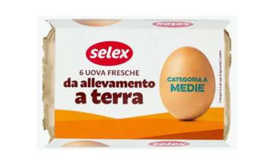 Immagine del prodotto Uova di cat. A medie da allevamento a terra Selex