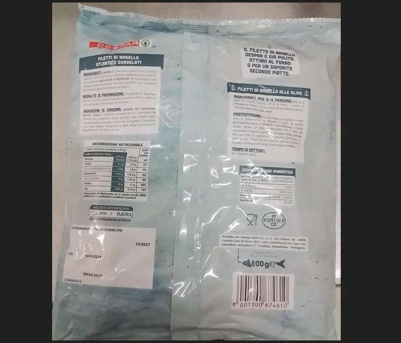 Confezione di FILETTI DI NASELLO ATLANTICO surgelati 800g - EAN 8001300674610
