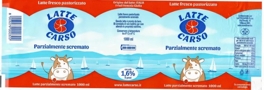 Immagine del prodotto LATTE FRESCO PASTORIZZATO PARZIALMENTE SCREMATO