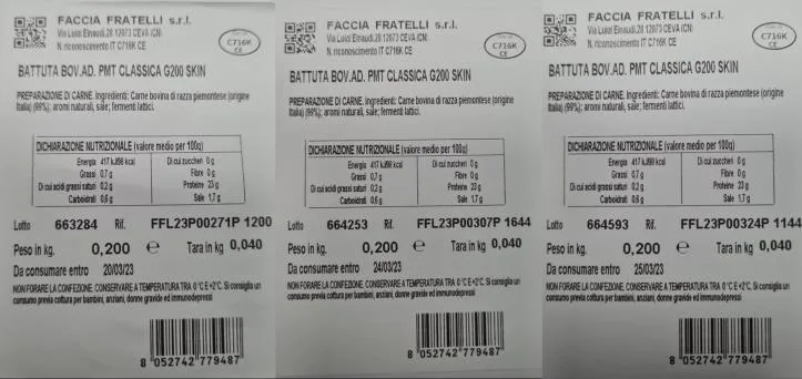 Immagine 2 del prodotto BATTUTA BOV.AD.PMT CLASSICA G200SKIN-BATTUTA DI FASSONE PIEMONTESE