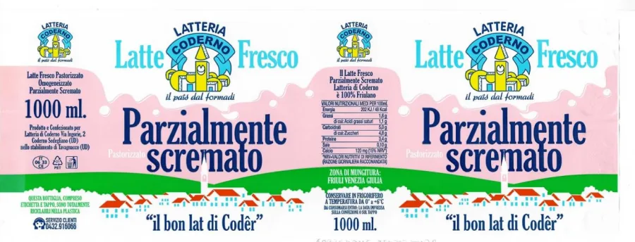 Immagine del prodotto LATTE FRESCO PASTORIZZATO PARZIALMENTE SCREMATO