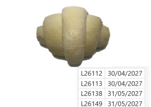 Immagine 2 del prodotto 2760 CORNETTO ISCHIA doppio impasto - RSPO SG - 40 pz - MADRE Bella Pasticceria