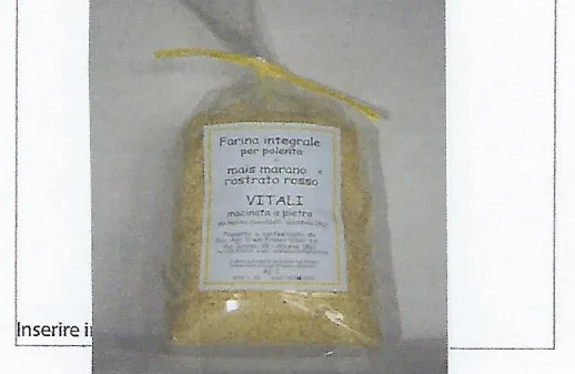 Confezione di farina di mais marano e rostrato rosso farina di mais arcenero