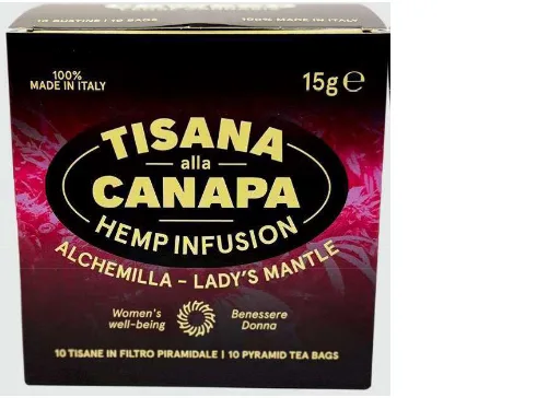 Immagine del prodotto TISANA ALLA CANAPA HEMP INFUSION ALCHEMILLA- LADY¿S MANTLE