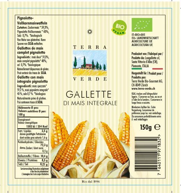 Immagine del prodotto Gallette di mais integrale