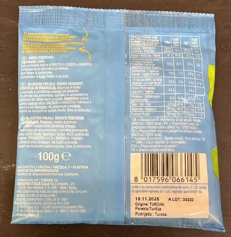 Immagine 1 del prodotto Pinoli sgusciati 100g