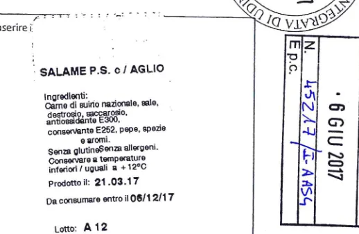 Immagine 2 del prodotto Salame casereccio LOTTO A12