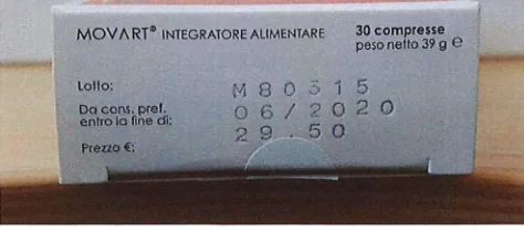 Immagine 2 del prodotto Movart- integratore alimentare a base di curcuma fitosoma ed echinacea
