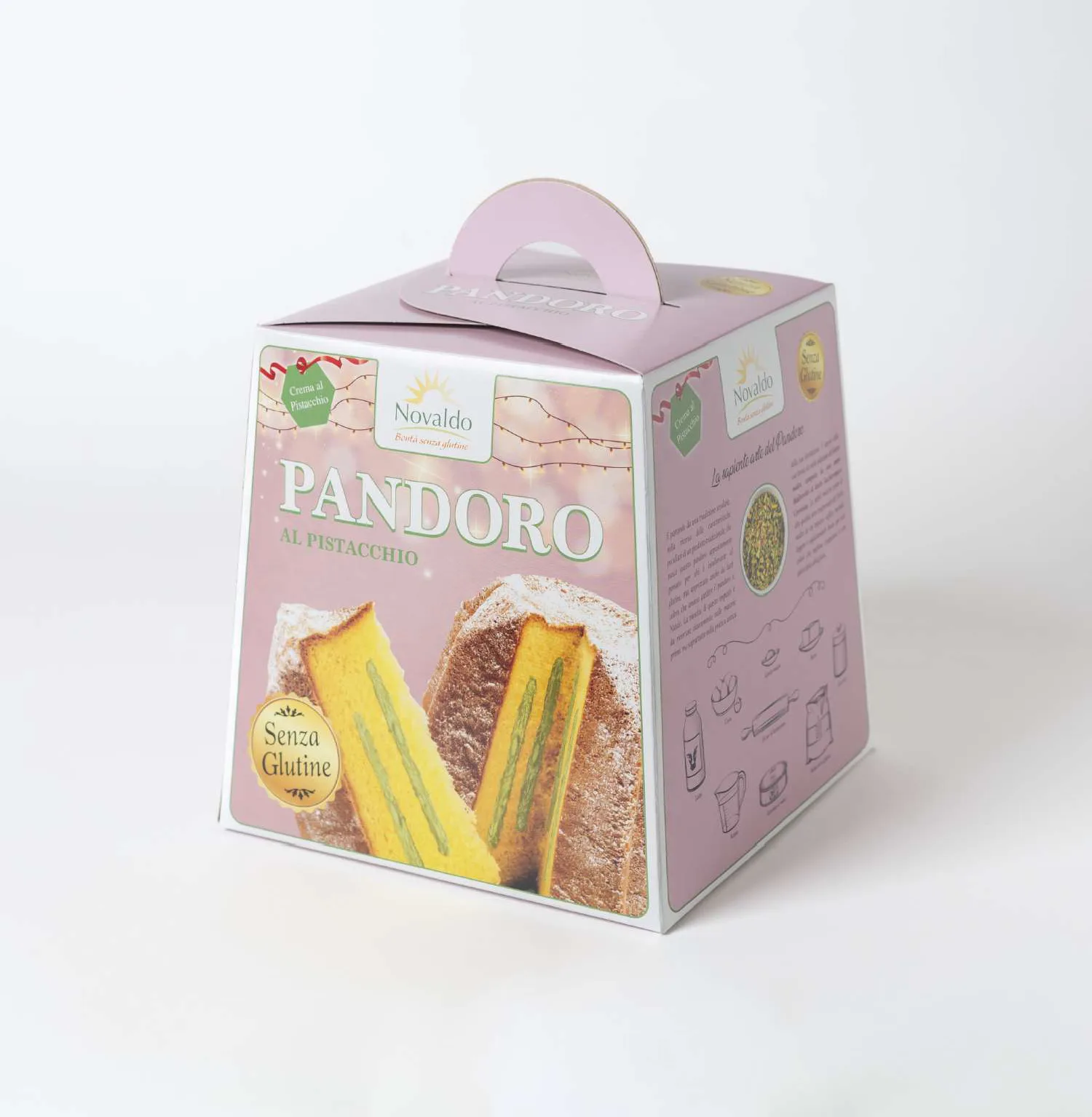 Confezione di PANDORO FARCITO AL PISTACCHIO