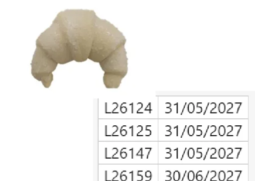 Immagine 2 del prodotto 3012 CORNETTO CURVO EXTRAFARCITURA CREMA MADRE DELUXE RSPO SG 54