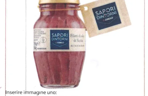 Immagine 1 del prodotto Filetti di alici di Sicilia all'olio di oliva vaso vetro da 156g