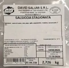 Immagine 1 del prodotto SALSICCIA STAGIONATA