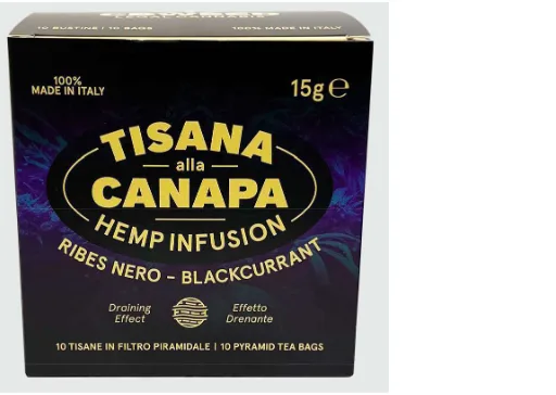 Immagine del prodotto TISANA ALLA CANAPA HEMP INFUSION RIBES NERO BLACKCURRNT