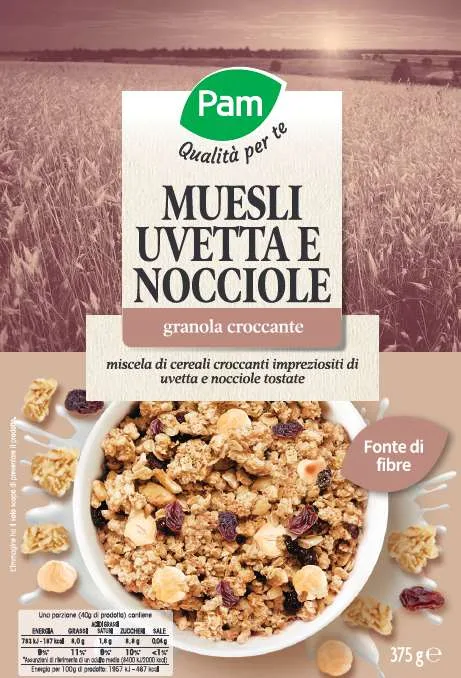 Immagine del prodotto MUESLI UVETTA E NOCCIOLE GRANOLA CROCCANTE