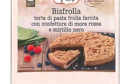 Immagine 1 del prodotto Bisfrolla con confettura di mora rossa e mirtillo nero