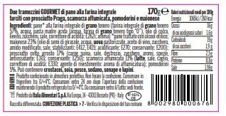 Immagine 2 del prodotto Tramezzino farcito con prosciutto praga, scamorza affumicata, pomodorini e maionese