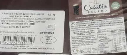 Immagine 1 del prodotto CAHILL'S IRISH PORTER CHEDDAR
