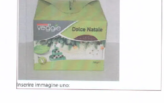 Confezione di DOLCE DI NATALE AL CIOCCOLATO VEGANO