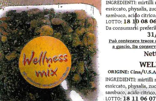 Confezione di WELLNESS MIX VASSOIO GR. 130