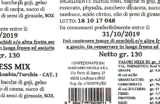 Immagine 2 del prodotto WELLNESS MIX VASSOIO GR. 130