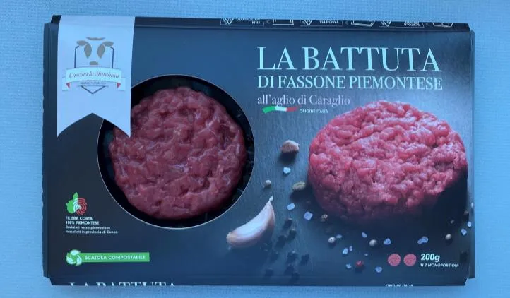 Immagine 1 del prodotto BATTUTA BOV.AD.PMT AGLIO G200SKIN-BATTUTA DI FASSONE PIEMONTESE