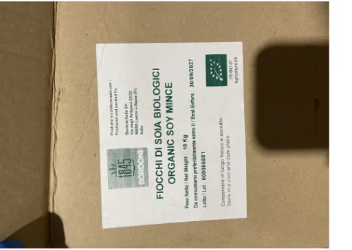 Confezione di Fiocchi di soia biologici / Organic Soy Mince