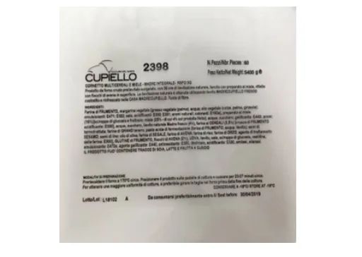 Immagine 1 del prodotto 2398 CORNETTO MULTICEREALI E MIELE RSPO SG 60pz - MADRE INTEGRALE