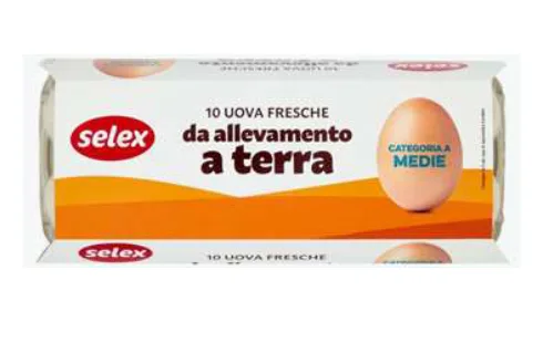 Immagine del prodotto Uova di cat. A medie da allevamento a terra Selex