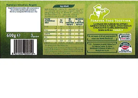 Confezione di Minestrone sapori orientali 600 gr lotto 7318