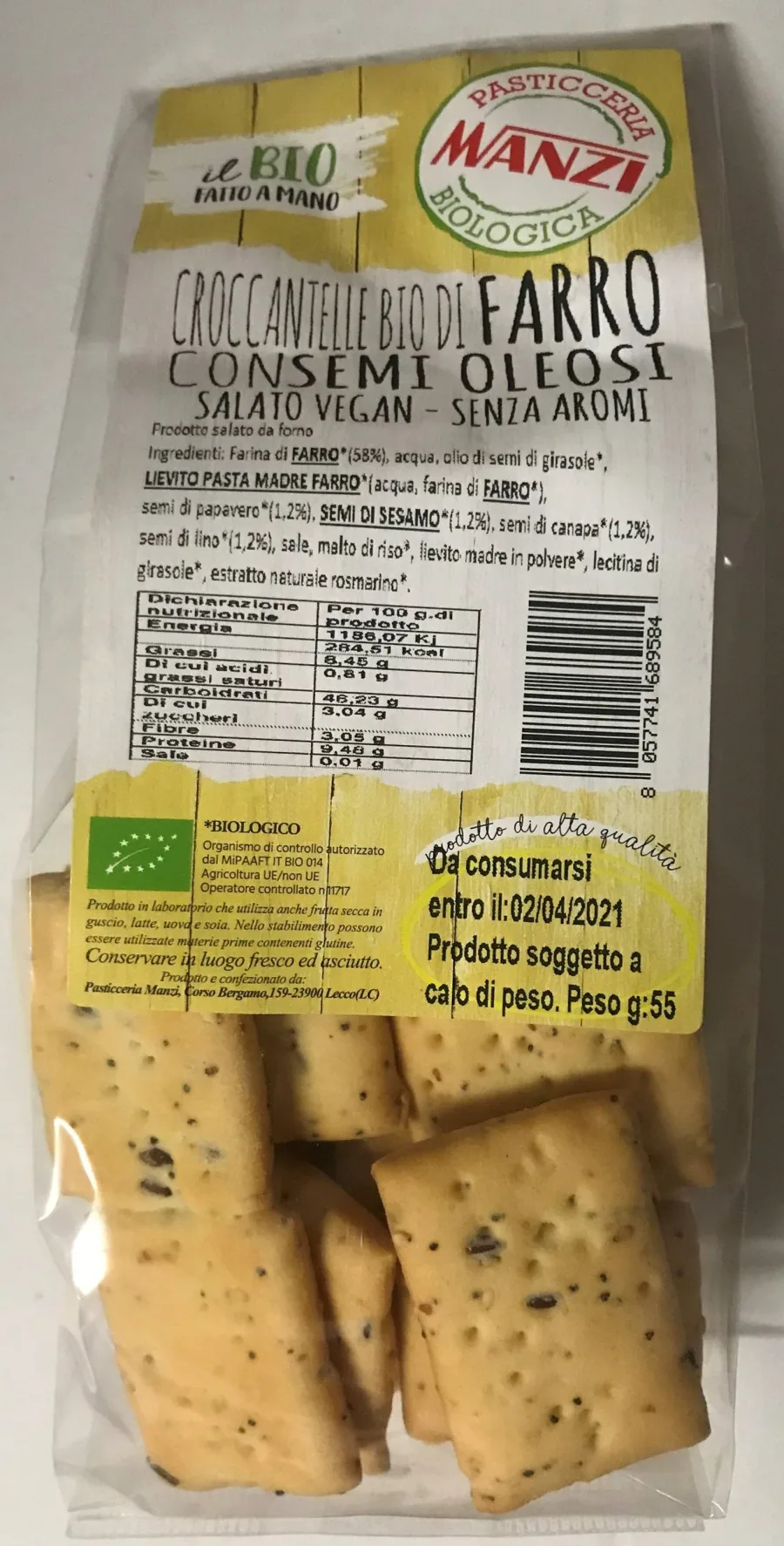 Immagine del prodotto Croccantelle Bio di farro con semi oleosi